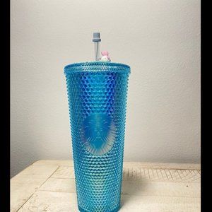 Starbucks baby blue studded tumbler